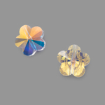 Кристалл-цветочек с продольным отверстием, оттенок "Мираж", 13*14мм