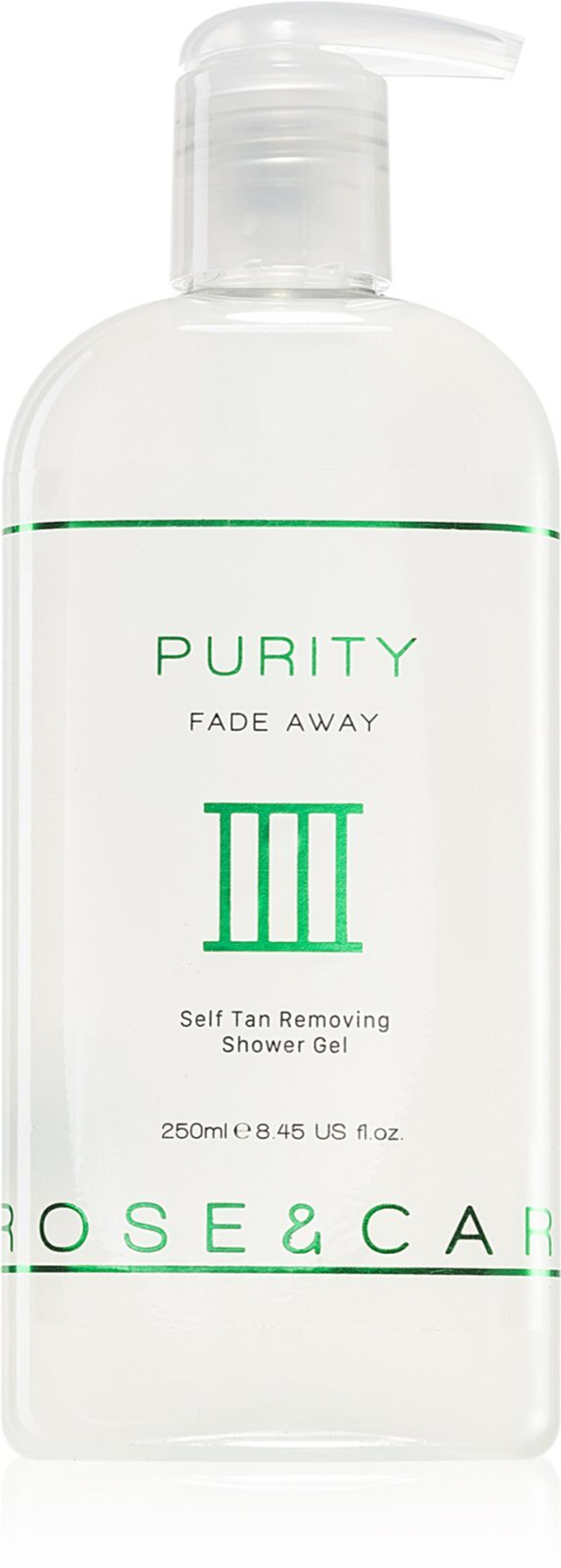 Rose & Caramel Purity - гель для душа для удаления средств для автозагара /   250  ml  / GTIN 5060734420197