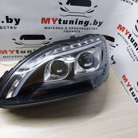 Передние фары daylight black для Mercedes S W220