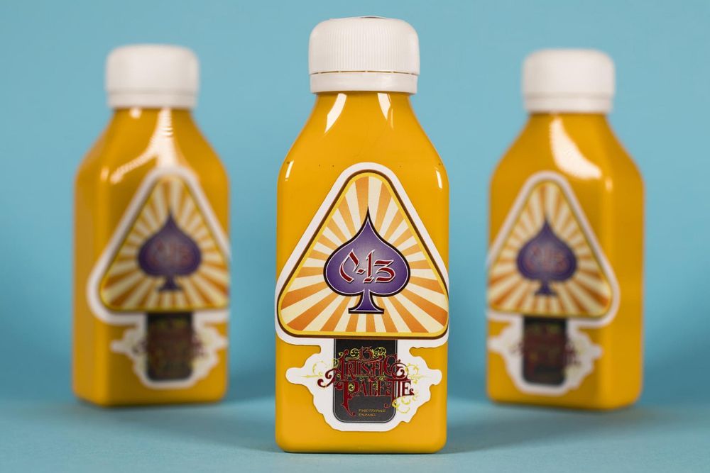 Эмаль для пинстрайпинга С-13, Кадмий Желтый, 100 мл