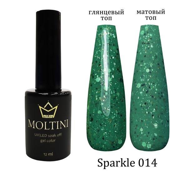 Гель-лак Moltini “Sparkle” 014, 12 ml