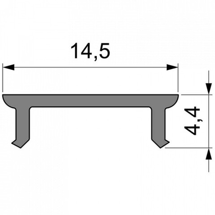 Профиль накладной Deko-Light P-01-10 983062