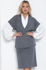 Костюм Деловая женщина (серый) К12464-4 LT Collection