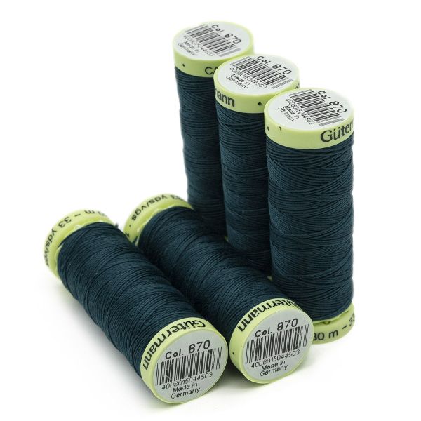 Нитки отделочные Gutermann Top Stitch 30 (30 метров), 5 кат. | 870 малахит