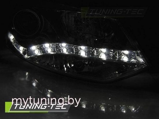 Передие фары VW Polo 6R drl chrome