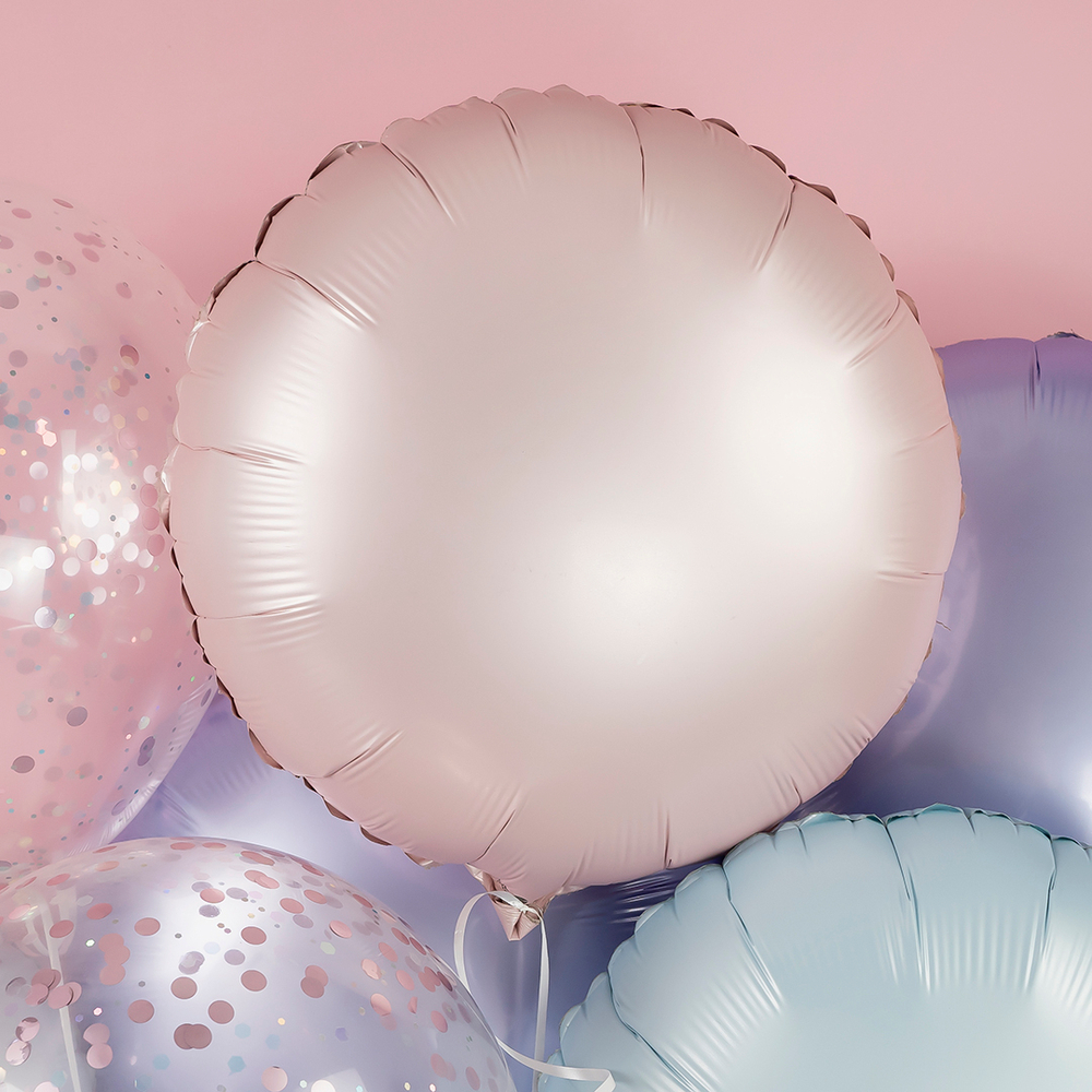 Круг 18" Розовый, Сатин Gr