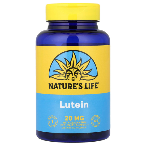 Nature's Life, лютеин, 100 мягких таблеток