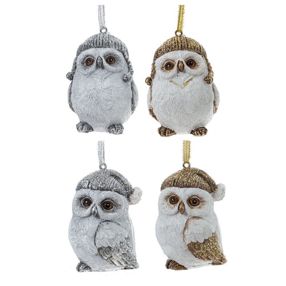 GAEM Изделие декоративное подвесное "Сова", L5 W4,5 H7 см, 4в.