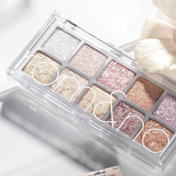 Rom&Nd Better Than Palette 00 Light & Glitter Garden большая палетка теней-глиттеров для век