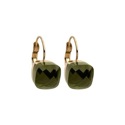 Серьги Qudo Firenze olive 304004 G/G цвет зеленый