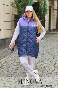 Жилет 528-Синий-фиолетовый Minova