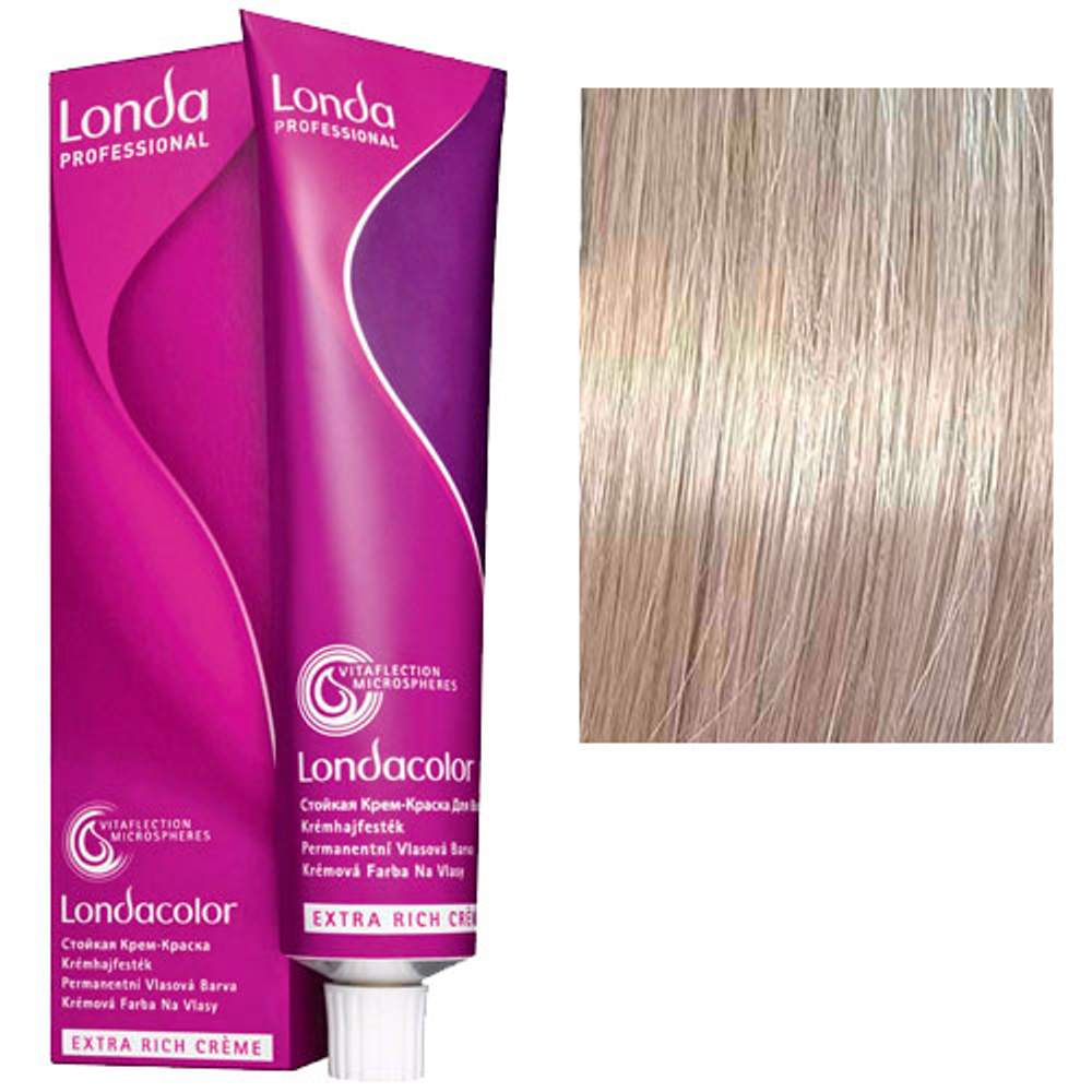 Londa Professional Стойкая крем-краска дл волос, 10/1 яркий блонд пепельный, 60 мл