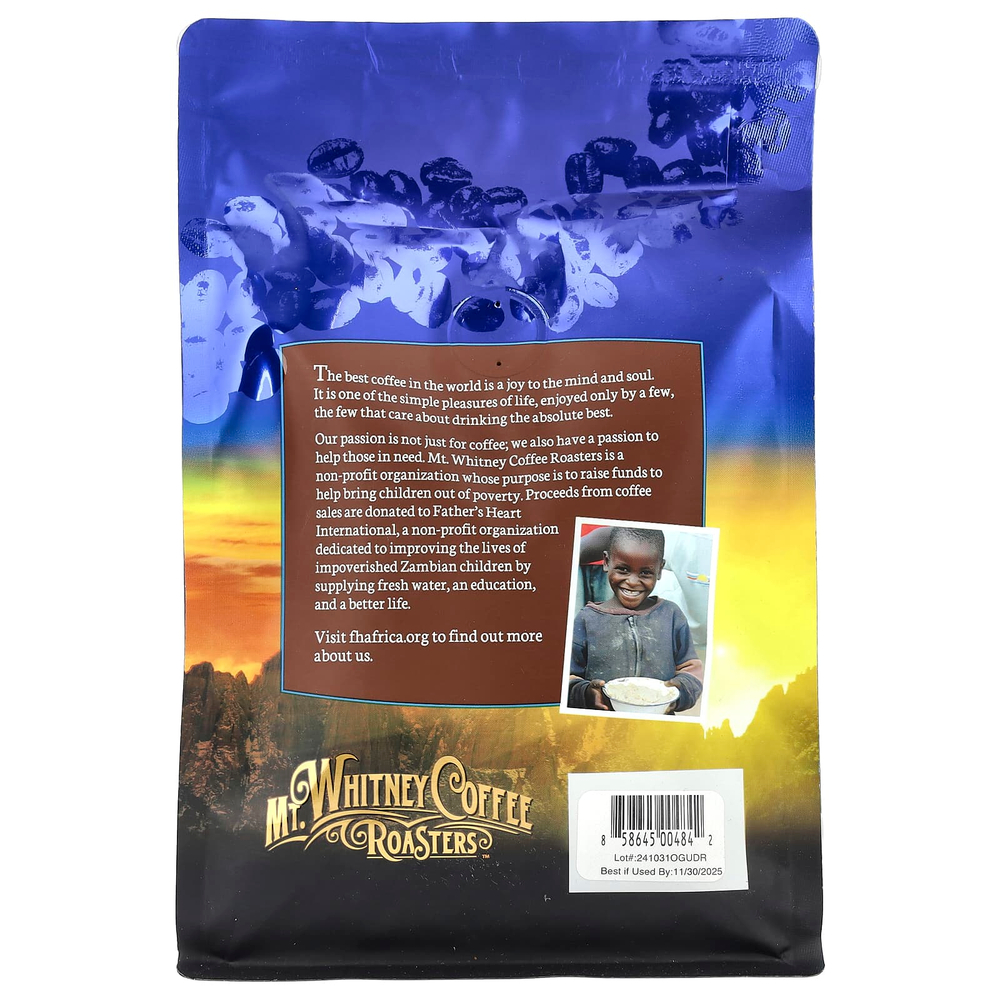 Mt. Whitney Coffee Roasters, органический кофе из цельных зерен, гватемала, средняя обжарка, 340 г (12 унций)