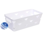 Корзина для хранения «ЭНИГАРТ», цвет белый, 25*12*9см (лейбл Селфи)