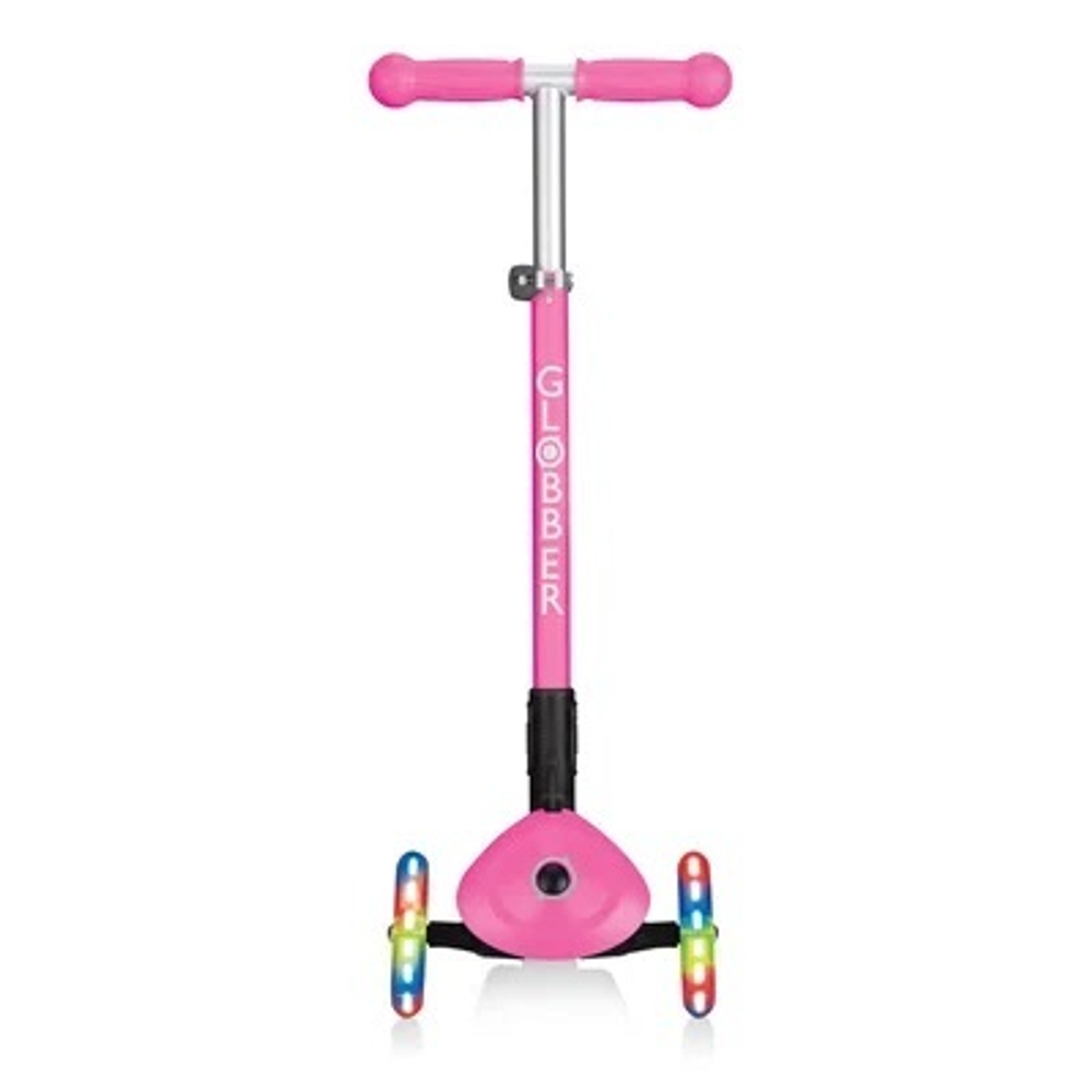 Самокат Globber Primo Foldable Fantasy Lights розовый