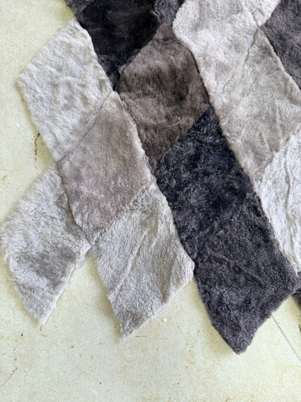 Покрывало меховое ковер из шкуры овчины