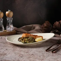 Блюдо овальное 31,5*23 см Elephant Ivory P.L. Proff Cuisine [1]