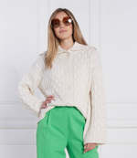 Хлопковый кардиган Sams\u00f8e Sams\u00f8e - кремовый(F22300072)