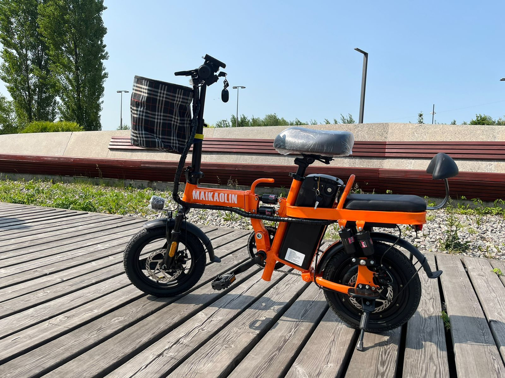 Электровелосипед раскладной Z-1 orange