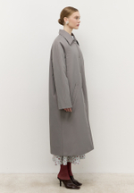 Тренч однобортный утепленный