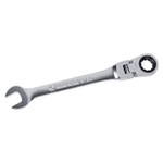 KING TONY (373011M) Ключ трещоточный комбинированный с шарниром 11 мм