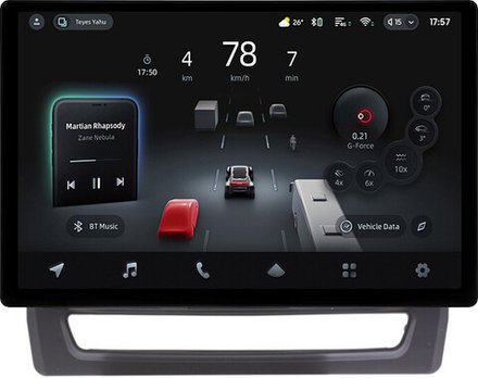 Магнитола для Mitsubishi ASX 2020+ (ШГУ 8", рамка тип 1) - Teyes CC4-PRO монитор 13" 2K QLED на Android 13, Snapdragon 778G, 8+128, AI, CarPlay, DSP, 4G SIM-слот
