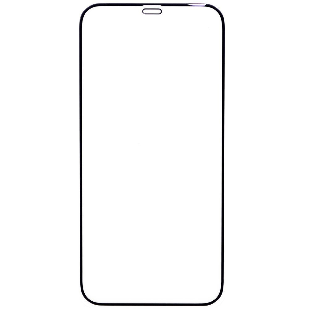 Защитное стекло 2,5D для iPhone 12 mini с черной рамкой Full Glue