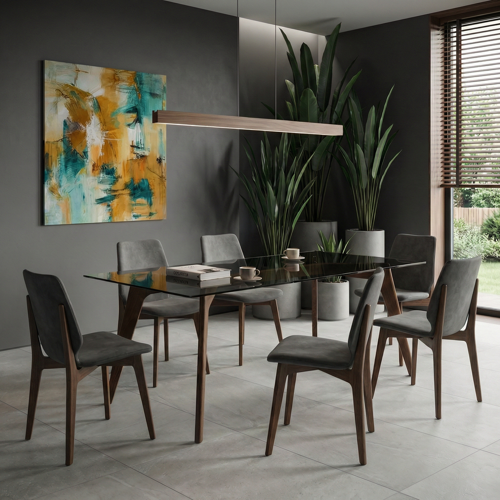 Дизайнерский стол STRIPE WOOD 200