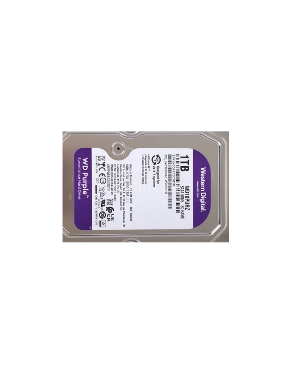1TB WD Purple (WD11PURZ) {Serial ATA III, 5400- rpm, 64Mb, 3.5"}