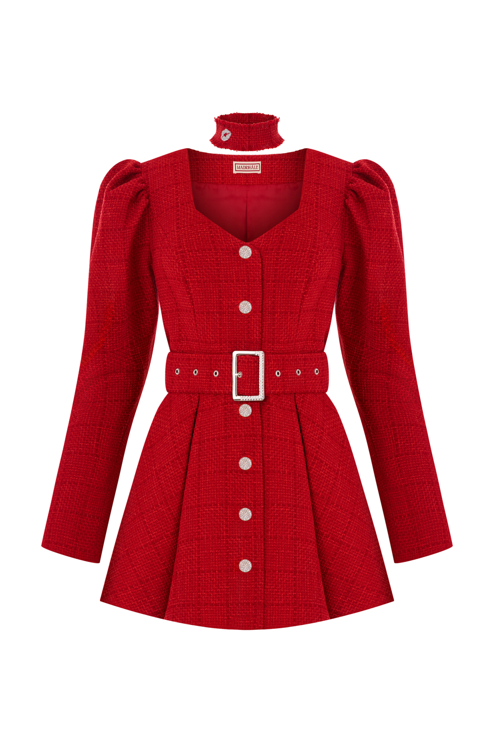 Платье из твида "Masterpiece" red