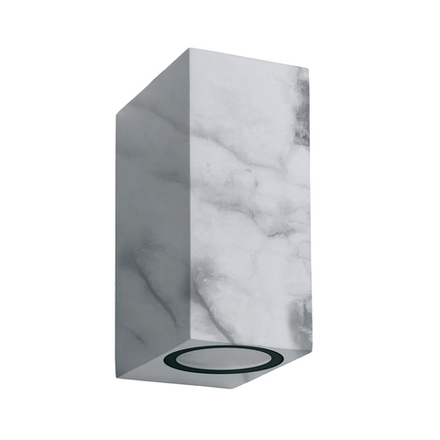 UUL-P42A 2х6W-GU10 IP65 MARBLE Светильник уличный. под две лампы GU10. Архитектурный накладной. Цвет корпуса мрамор. TM Uniel