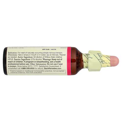 Bach, Original Flower Remedies, ива, 20 мл (0,7 жидк. унц.)