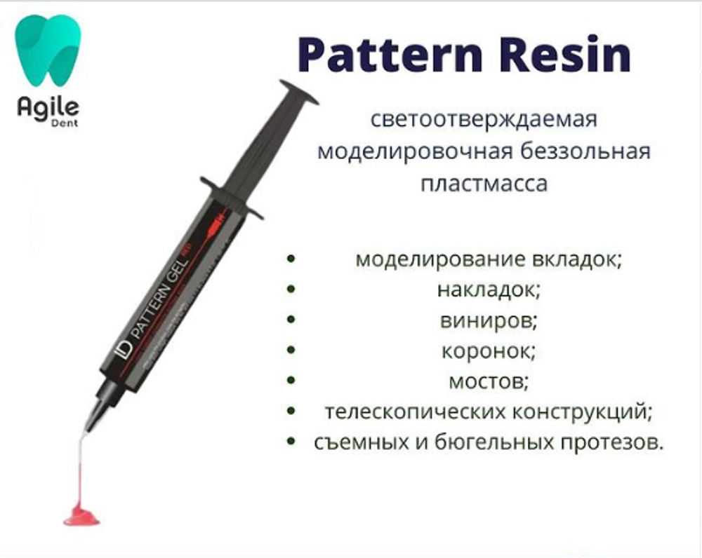 Паттерн резин PATTERN GEL RED 12 мл Корея