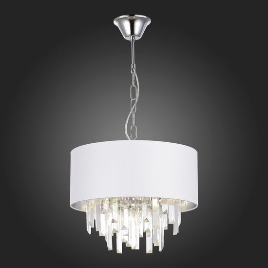 SLE1120-103-05 Светильник подвесной Хром/Белый E14 5*40W DAHLIA