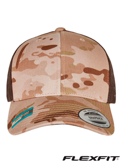 Бейсболка (кепка) сетчатая Flexfit Classic Snapback 6606MC. MultiCam Arid