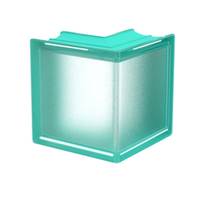 Угловой стеклоблок зеленый Mini Classic