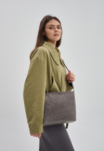 сумка через плечо серая