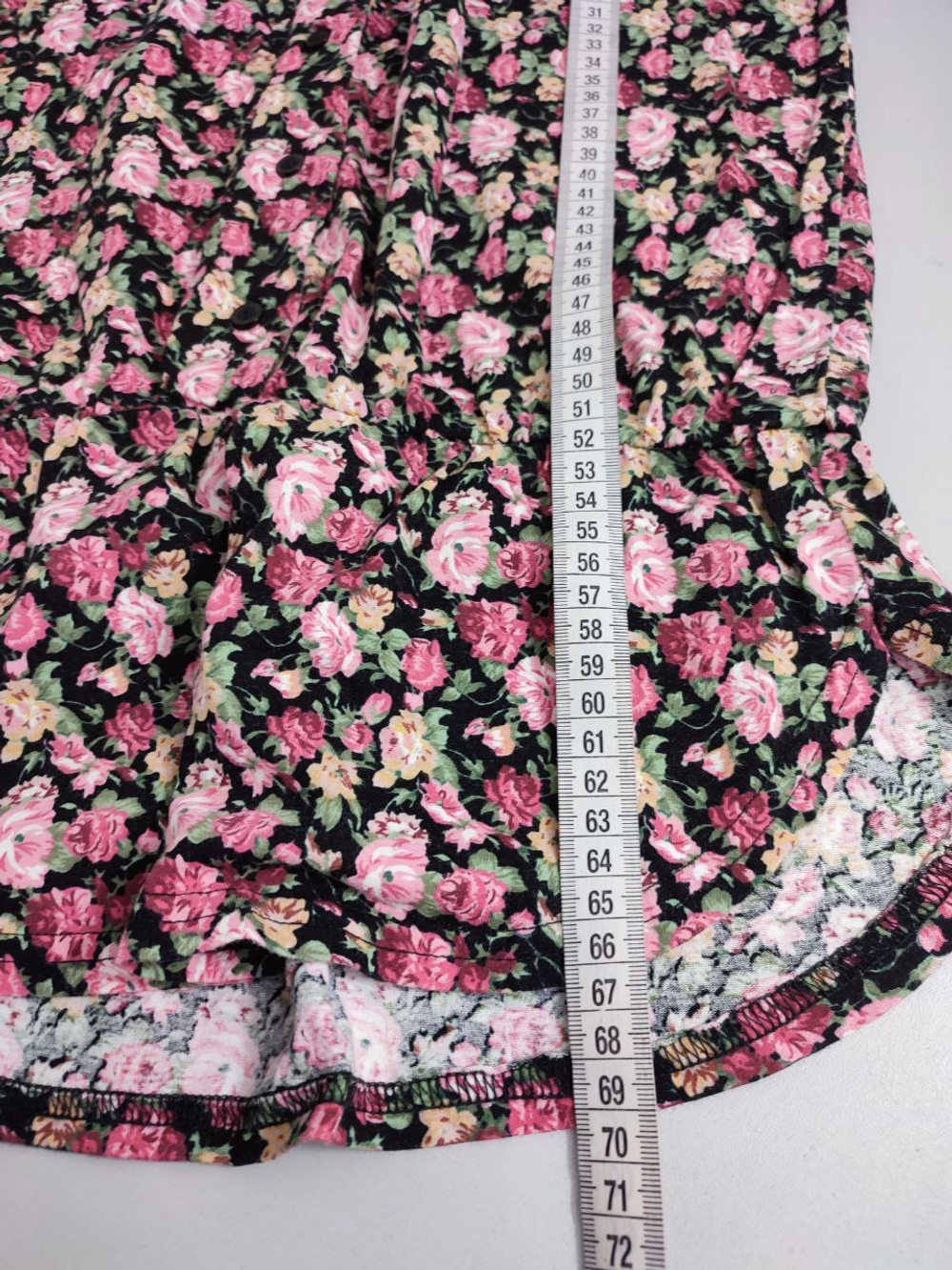 Блузка с цветочным принтом 44 размер