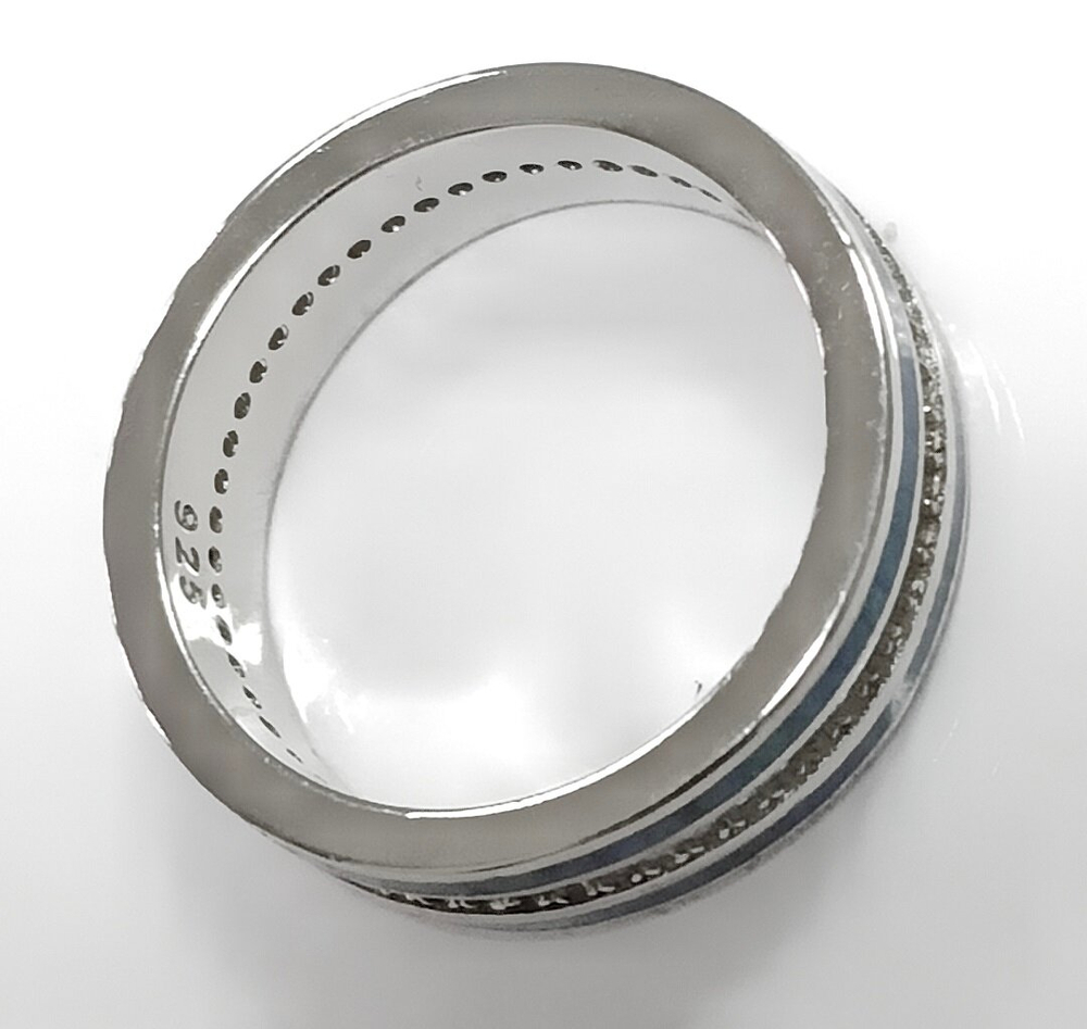 Ювелирное кольцо, серебро, с опалами, бренд