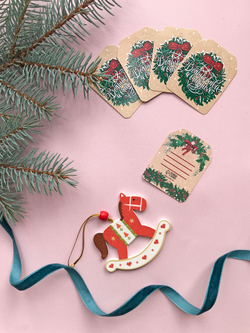 Бирка на подарок «Волшебства и счастья», 4,9 × 6,3 см