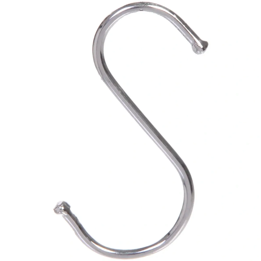 Крючки металлические хромированные в наборе 5шт S - формы «ИДЕЯДОМА», 7,3см ( Селфи)