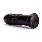 Черная анальная втулка 8 King Sized Anal Bumper - 22,5 см.