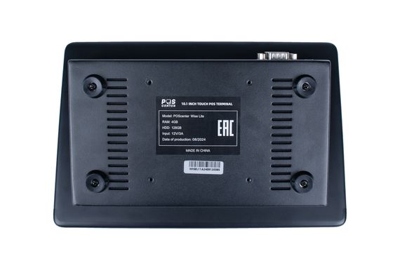 Компактный сенсорный POS-терминал POScenter Wise Lite (10,1&quot;, J4125, RAM 8Gb, M2 SSD 128Gb, 6*USB, 2*COM, HDMI, Gigabit LAN, WiFi, BT, АКБ, VESA 75*75) Windows 10
