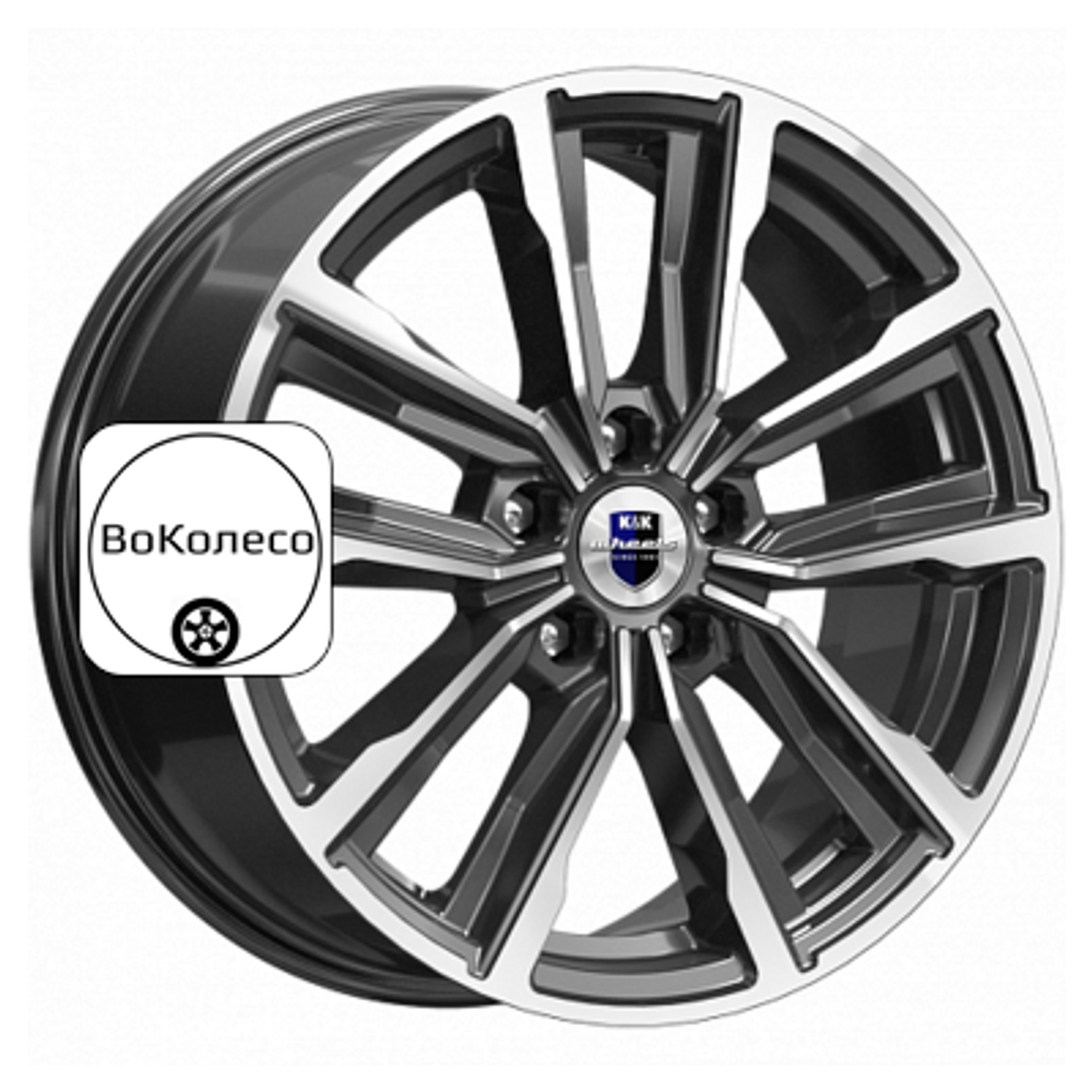 7,5x17/5x112 ET35 D66,6 Лацио (КС964) Алмаз черный K&K