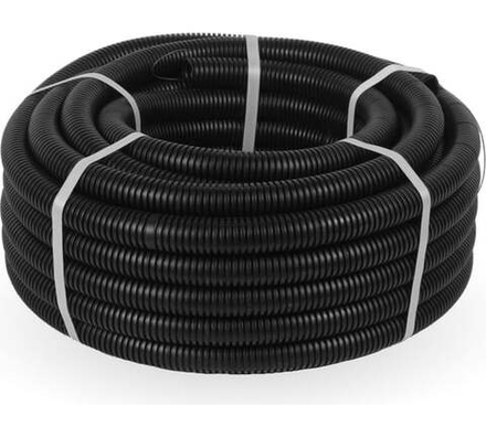 ГОФРА  ПНД  Черный 32  (25м) Строитель