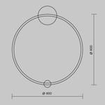 Настенный светодиодный светильник Maytoni Halo MOD005WL-L22BSK1