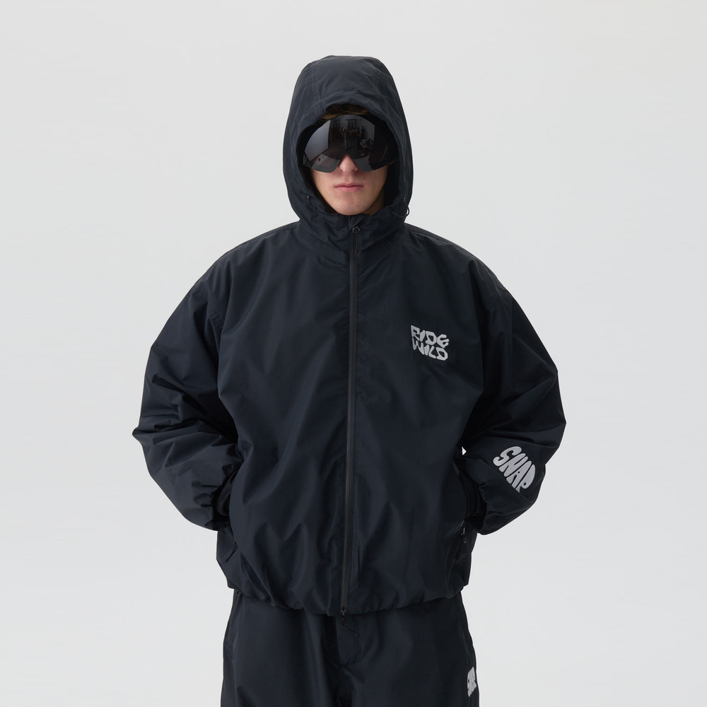 WILD x SNAP JACKET BLACK
