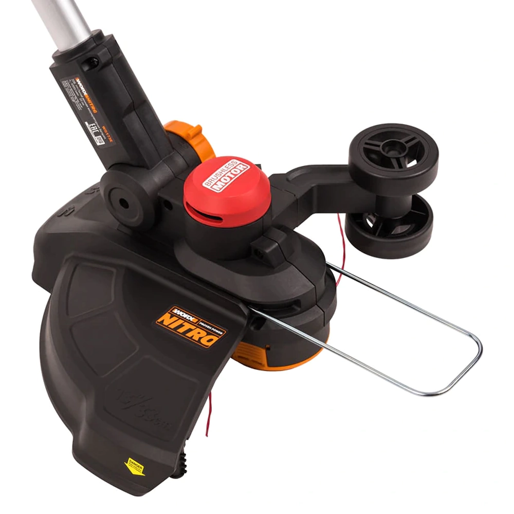 Триммер аккумуляторный WORX WG173E 20В (1 x 4 Ач, ЗУ) захват 330 мм, 2.4 кг