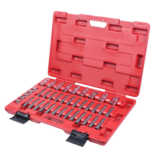 МАСТАК (100-10039C) Набор торцевых головок и насадок для обслуживания амортизаторов, кейс, 39 предметов