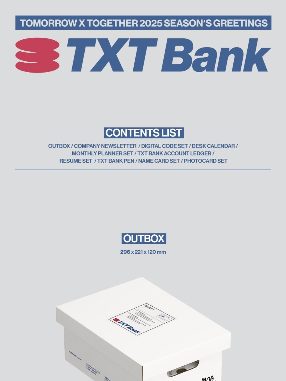 товары TXT - TXT BANK 2025 SEASON'S GREETINGS